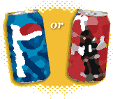 Pepsi or Coke logo